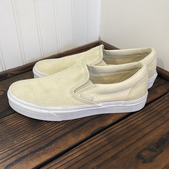 Vans Cream Slip-On Sneakers - Picture 4 of 6